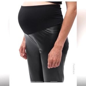 GAPFit Maternity Faux Leather Leggings - Small (Regular)